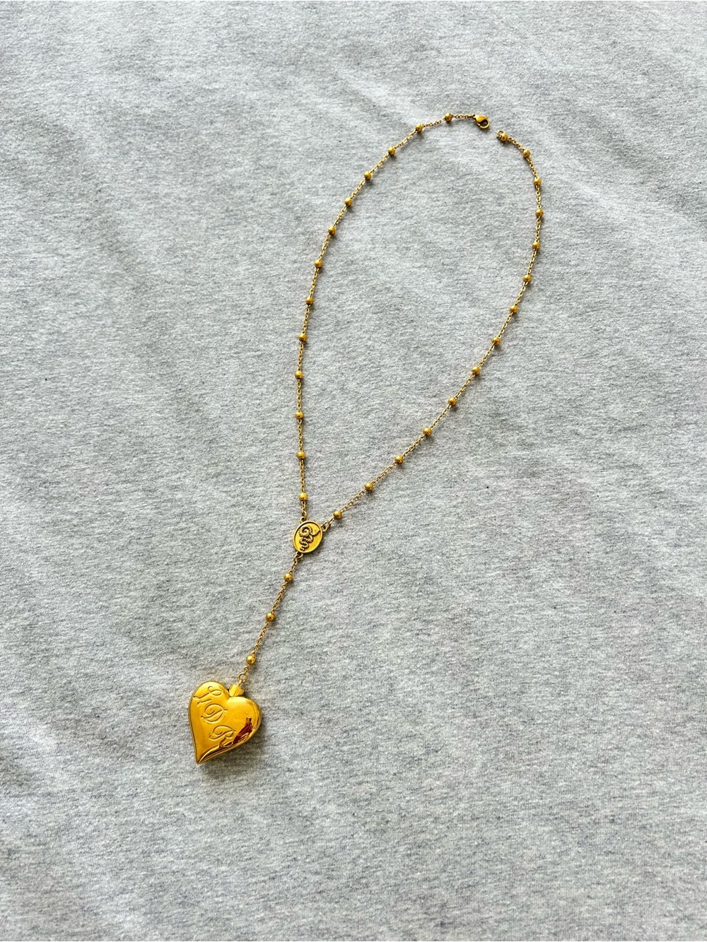 LANA DEL REY Gold Plated Heart Locket C0ke Necklace